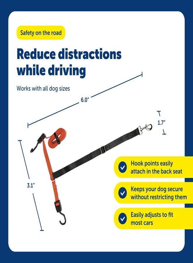 بيت سيف حزام أمان للكلاب PetSafe Happy Ride - حزام أمان آمن للكلاب في المقعد الخلفي أثناء السفر - يقلل من تشتيت انتباه السائق - حزام قابل للتعديل ومشابك تثبيت سريعة الفك - تركيب بدون أدوات - Image 5